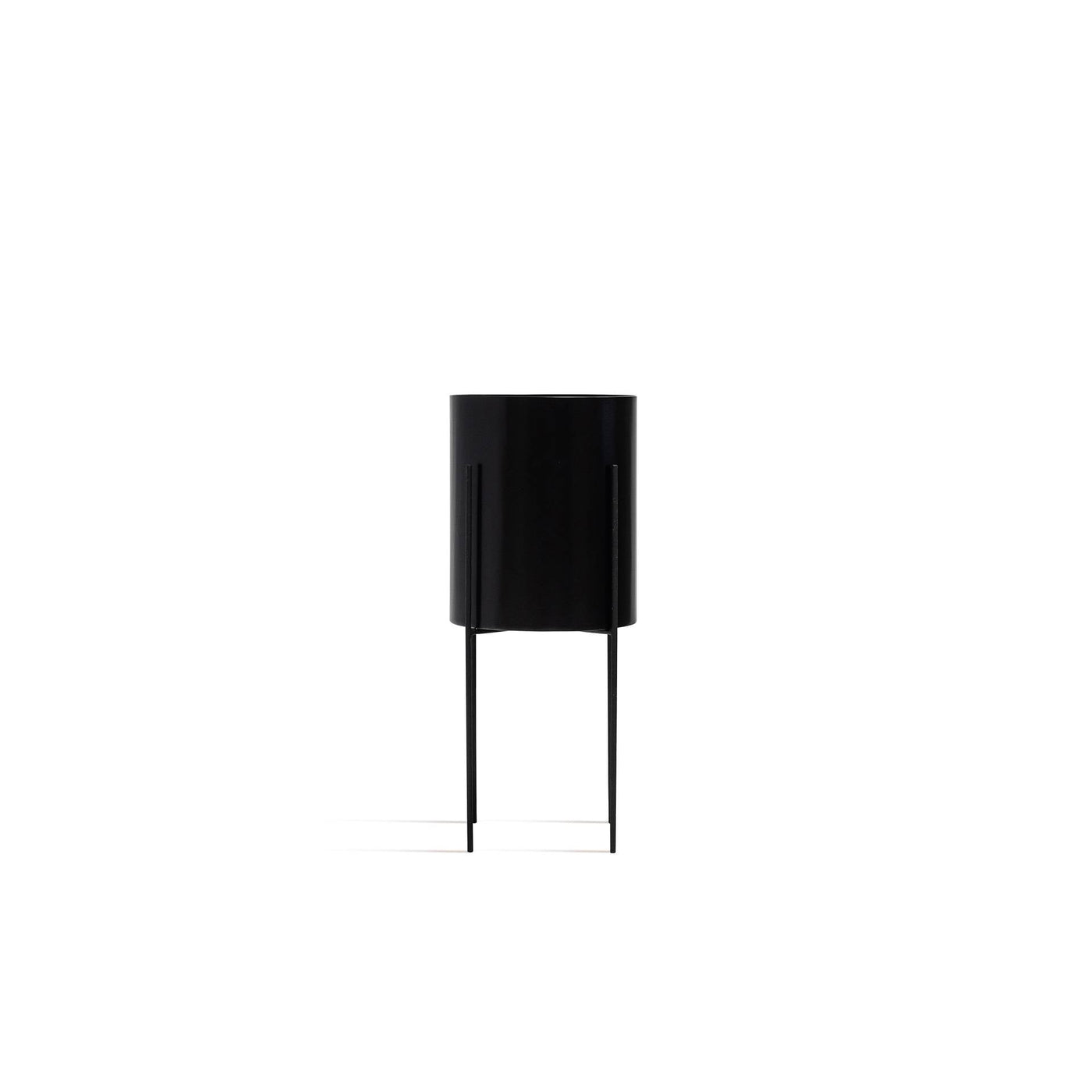 Large Planter and Pot - Black