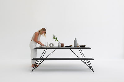 Stevie Steel Dining Table