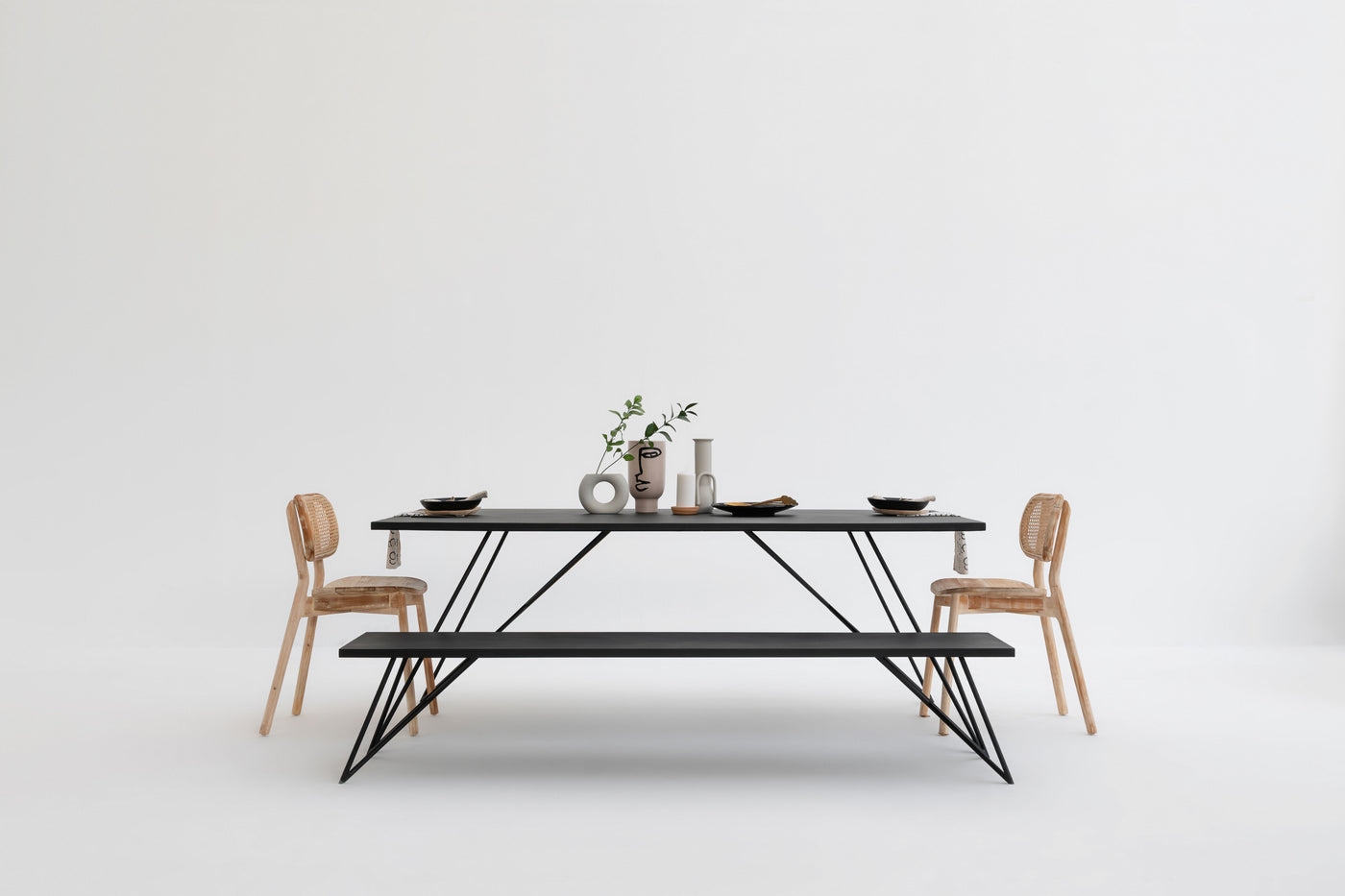 Stevie Steel Dining Table