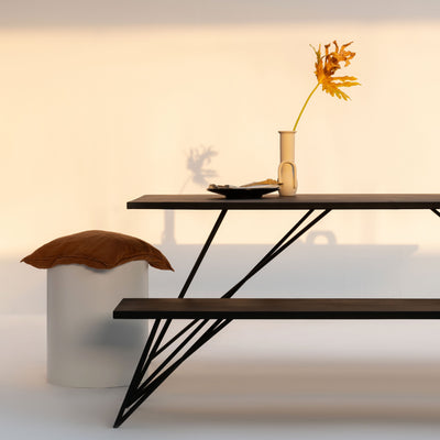 Stevie Steel Dining Table