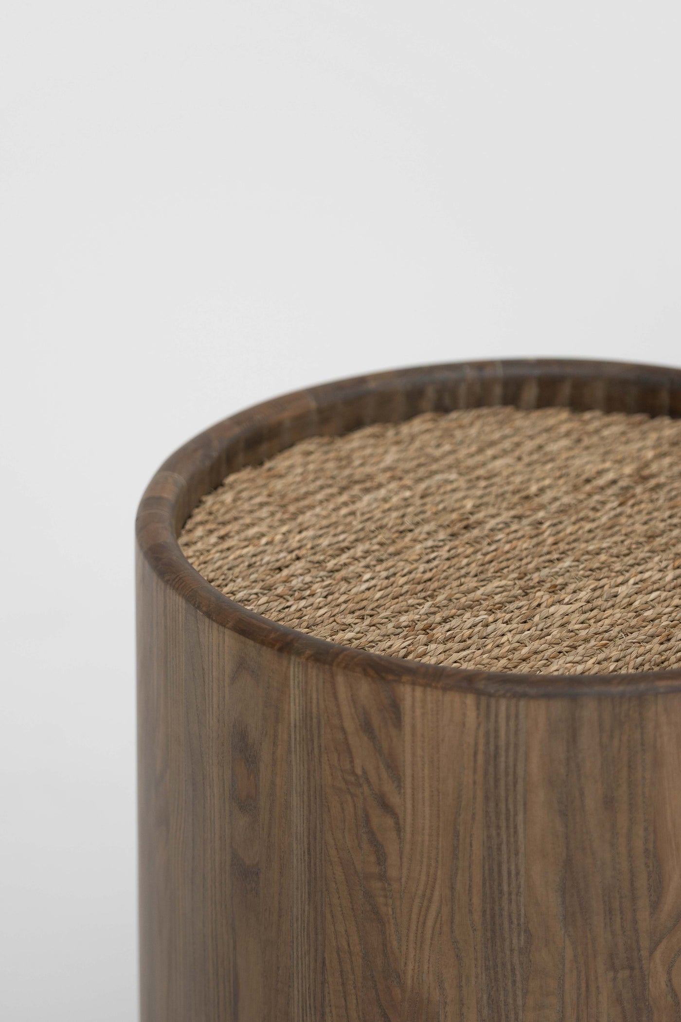 Joni Side Table in Ashwood and Sisal