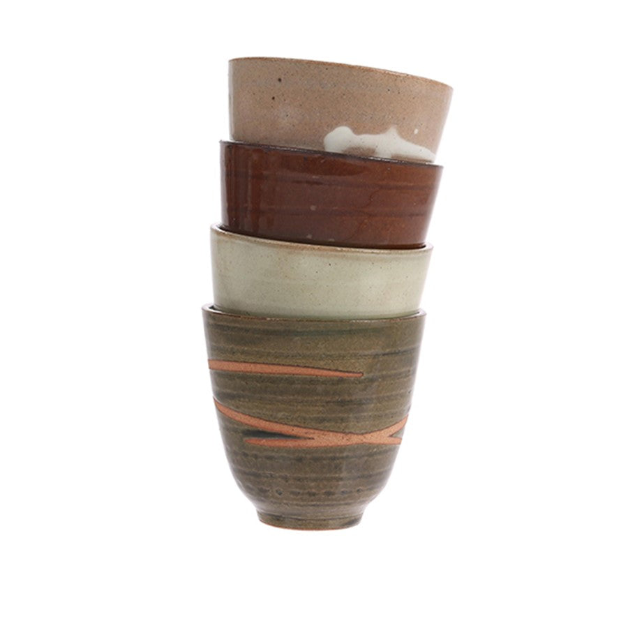HKliving Ceramic Yunomi Mugs