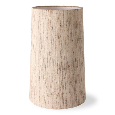 HKliving Cone Lampshade Silk/Natural with Boho Lamp Base Sand/Cream